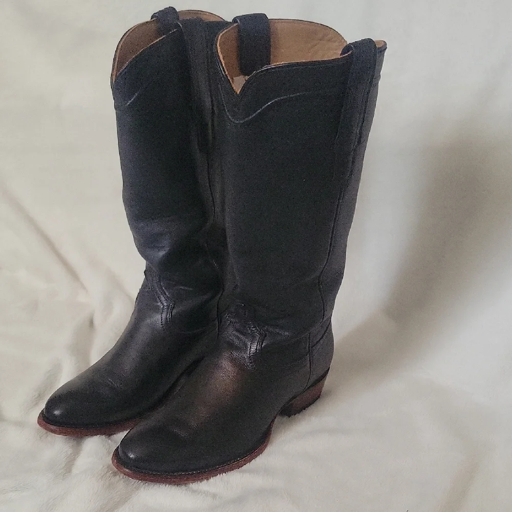 Tecovas Black Leather  Boots